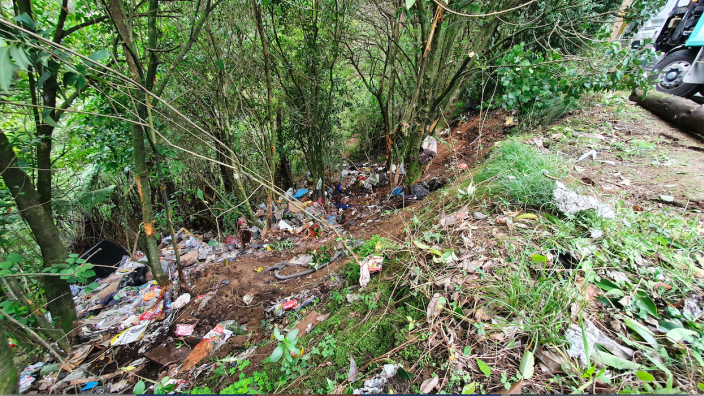 Clean-up of illegally dumped waste